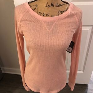 New with tags Pink Thermal Tee by BCG size S